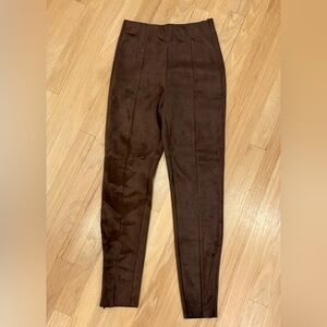 Suede Brown Women's Pants